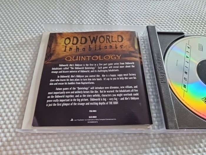Oddworld Abe s Oddysee PlayStation1 Ps1 PlayStation2 Ps2 Games Original