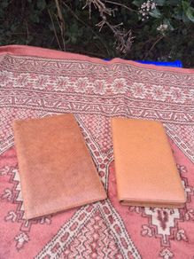 1940's Pigskin Leather Wallet and Cigarette Case