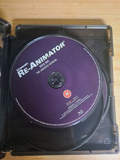 Reanimator Blu-ray Second Sight Both Cuts