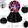 Plasma Ball, 3 Inch Mini Touch Sensitive Red Nebula Sphere Electric Ball Lamp, USB Powered Glass Globe for Kids, Bedrooms, Christmas, Birthday, Party Image 5