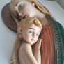 Large Virgin Mary and Baby Jesus Wall Plaque Image 6