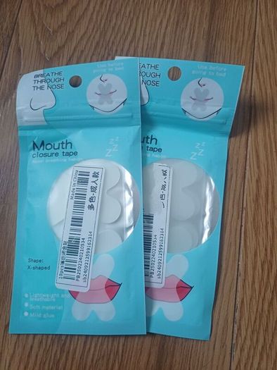 Mouth closing tape