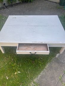 Repurposed coffee table / garden table