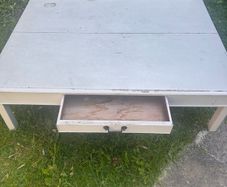 Repurposed coffee table / garden table