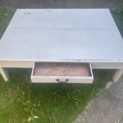 Repurposed coffee table / garden table