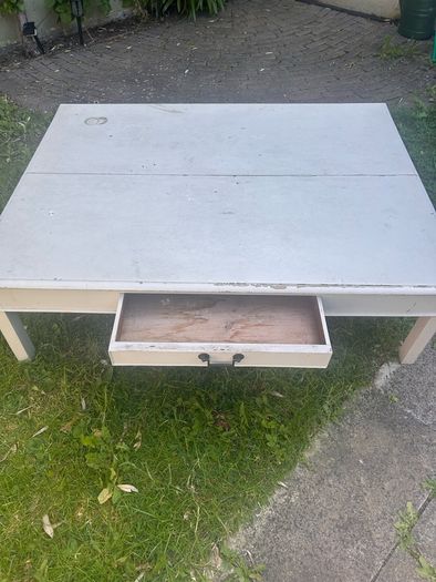 Repurposed coffee table / garden table
