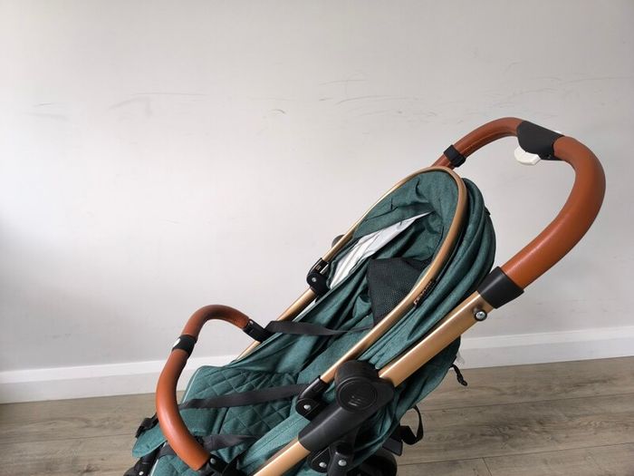 Lejoux travel stroller green and gold