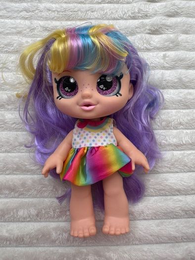 Kindi Kids Snack Time Friends Rainbow Kate Doll approx. 25 cm. Used Please see photos
