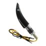 2x 12V Black Motorcycle Indicators Turn Signal Light Image 3