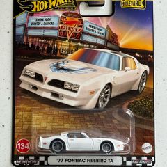 Hot Wheels Premium Boulevard White '77 Pontiac Firebird TA Real Riders 1:64