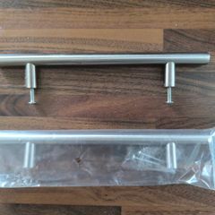 Chrome kitchen press handles