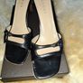 Vintage Gucci Black Leather Buckle Heel Image 3