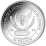2025 Congo 20 Francs 1 oz Silver Bullion Coloured Coin World's Wildlife The Lion (In Capsule) Image 2