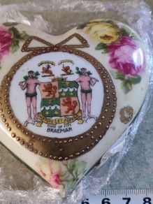 Vintage Duke of fife BRAEMAR hart trinket dish.