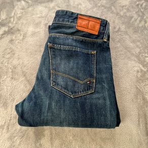 Tommy Hilfiger Mens Denton Jeans W33 L35 Blue Denim Straight Fit