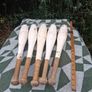 5 X Victorian Wooden Original Paint Indian Exercise Clubs(17 inches,2.5kgs) Image 2