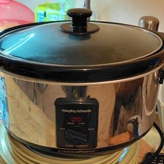 Brand New never used Morphy Richards 6.5L Stainless Steel Slow Cooker
