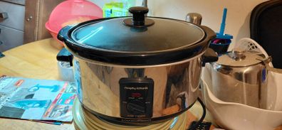Brand New never used Morphy Richards 6.5L Stainless Steel Slow Cooker