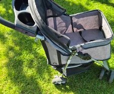 Trixie Grey Dog Buggy Stroller (Quick-Fold, Max 11kg)