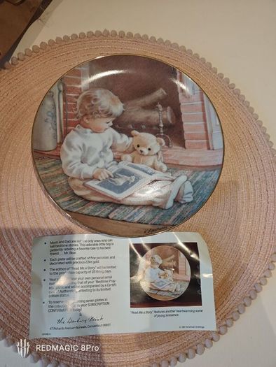 8 Collection Of Danbury Mint Fine Porcelain Plates