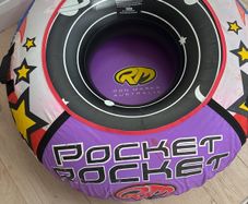 Inflatable towable water tube / deck ring
