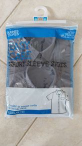Bnwt 2 grey school shirts short sleeve 4-5yrs