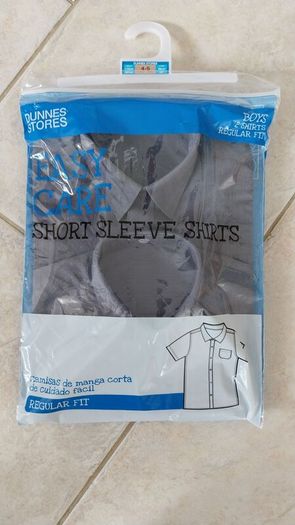 Bnwt 2 grey school shirts short sleeve 4-5yrs