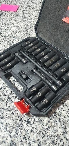 BRAND NEW 20pcs 1/2" Drive Metric Impact Socket Set Universal Socket Metric Drive Deep Socket Wrench For Air Pneumatic Repair Tools