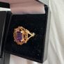 9ct gold ring with amethyst stone Image 5
