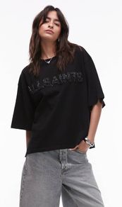 All Saints Amelie Pearl T-shirt Size Small RRP 125