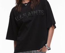 All Saints Amelie Pearl T-shirt Size Small RRP 125