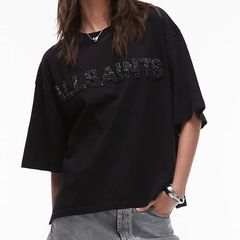 All Saints Amelie Pearl T-shirt Size Small RRP 125