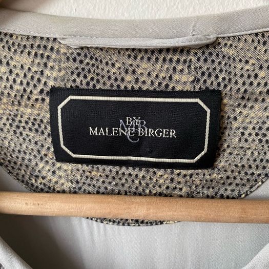 By Malene Birger Silk Lace Paneled Bomber Jacket