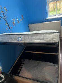 small double bed and mattress