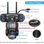 V380Pro 4G SIM GSM WiFi Security Camera 6K 12MP Three Lens Three Screen PTZ Panoramic Night Vision Video Surveillance CCTV Image 2