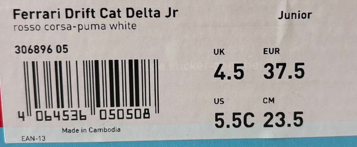 Puma Ferrari Drift Cat Delta Junior UK4.5 Brand New Unworn