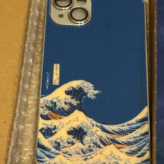 New iPhone 15 plus Japanese Wave glass case - Free