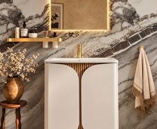 Tambour crosswater floorstanding 600 SALE 50% of rrp  with worktop are basin