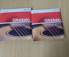 2 packs of D'Addario EJ17 Phosphor Bronze acoustic guitar strings