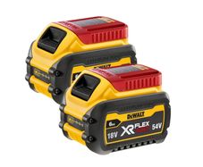 DeWalt DCB546X2 XR FLEXVOLT 18v/54v Li-Ion 6Ah Battery Twin Pack