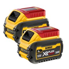 DeWalt DCB546X2 XR FLEXVOLT 18v/54v Li-Ion 6Ah Battery Twin Pack