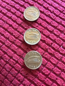 Irish Leat Reul/3d Coins