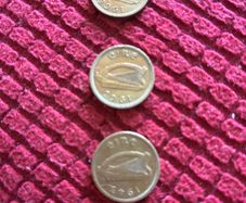 Irish Leat Reul/3d Coins