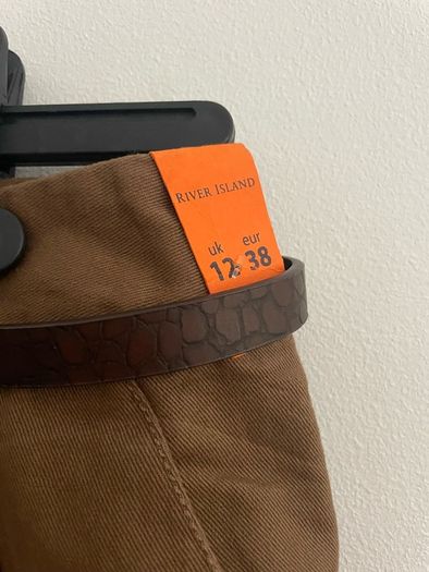 trousers Bnwt River island size 12 camel brown chinos