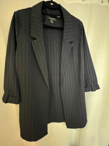Navy Pinstripe Jacket