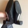 Ladies Marks and Spencer Black Leather & Suede long leg zip up boots New size 6 1/2 Image 4
