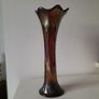 Vintage Fenton Carnival Ribbed Vase Image 2