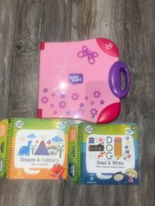 Pink Leap Frog with 2 books