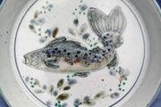 Hand painted Stoneware Dish