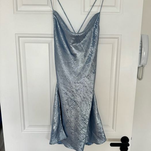 Zara metallic mini dress S